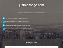 Tablet Screenshot of justmassage.com